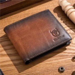 New Wallet for Men Slim Bifold Genuine Leather Brown